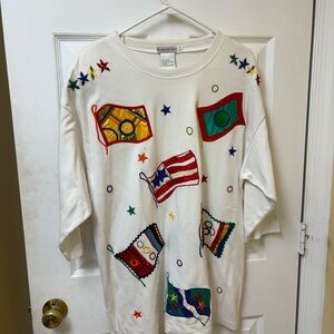 Womens Shirt with‎ Flag Print